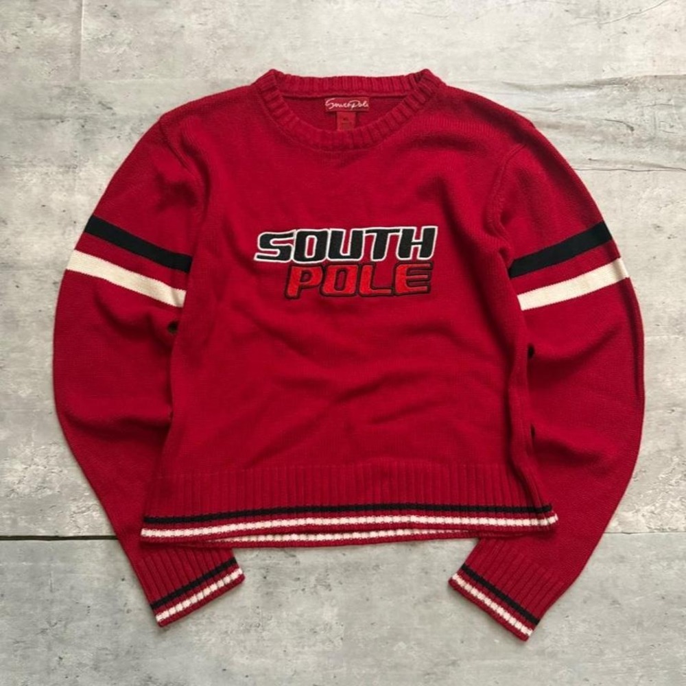 Vintage Y2K Southpole sweater red